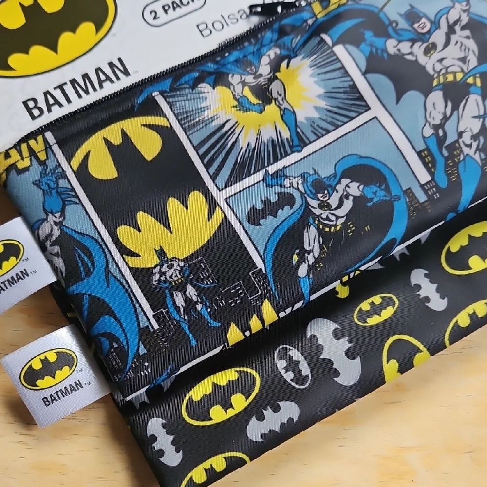 Bumkins Batman Snack Bags - Black and Blue Comic Design - Picture 11 of 12